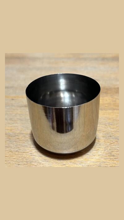 100 ml cylindrical stainless steel cup