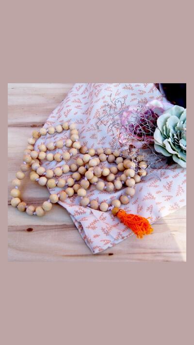 Neem Japa Mala, rosary with a circumference of 140 cm