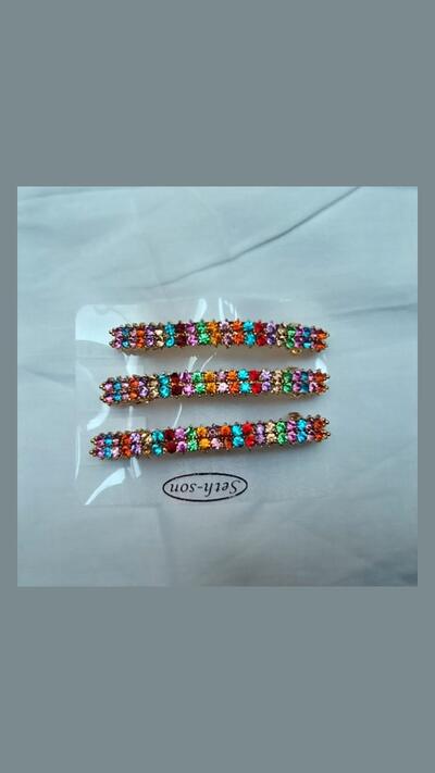Colourful hair clip