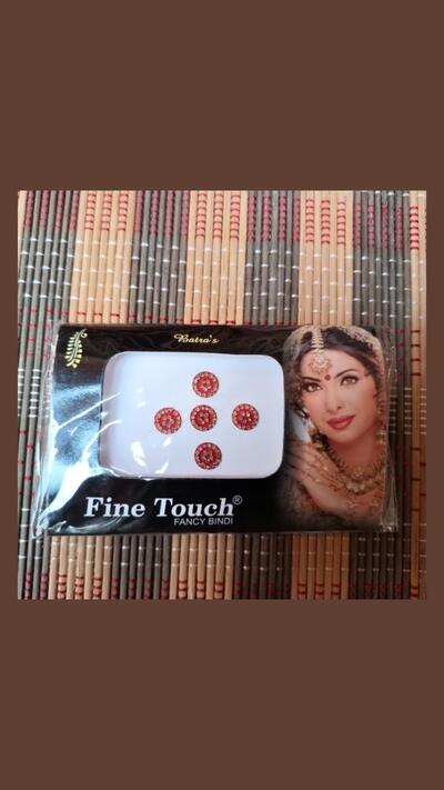 Red and gold Bindi discs 2