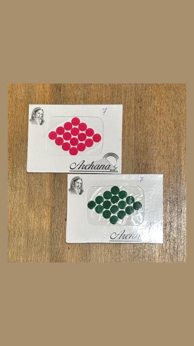 Bindi, size 7, pink/green