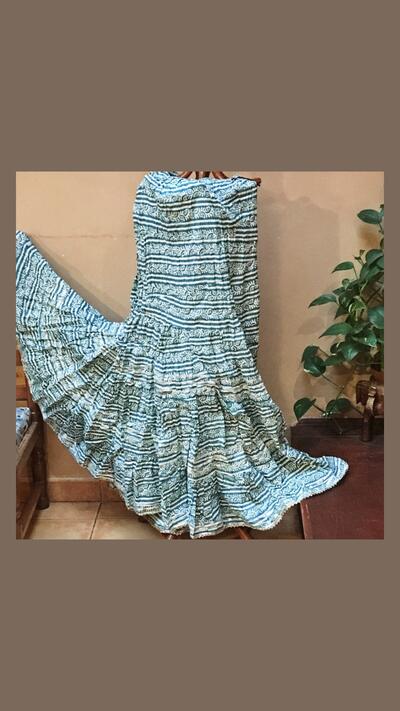 Pleated skirt with gold ribbons I., 9 styles