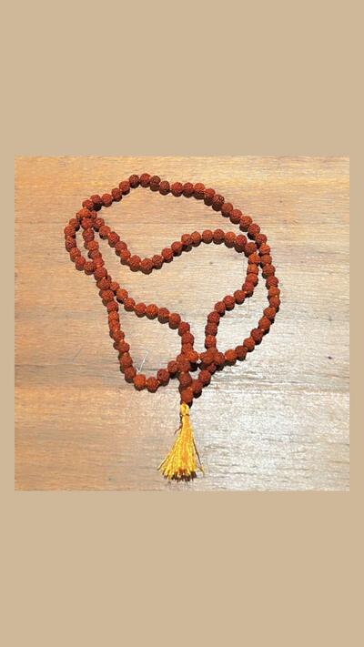Small Rudraksha Japa Mala, rosary