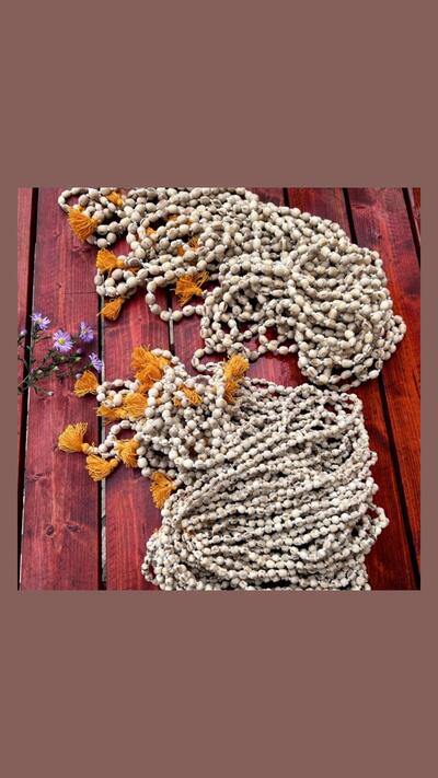 Natural Tulasi Japa Mala (larger), a rosary for the initiated