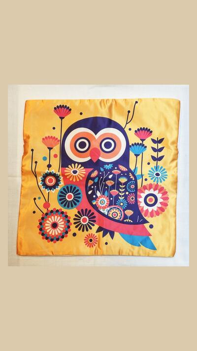 40x40 cm Owl Pillowcase