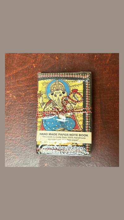 12.5 cm Ganesha notebooks – various colours