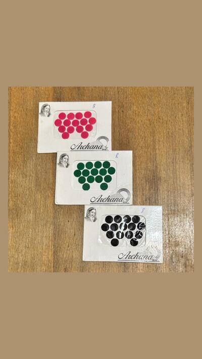 Bindi, size 8, pink/green/black