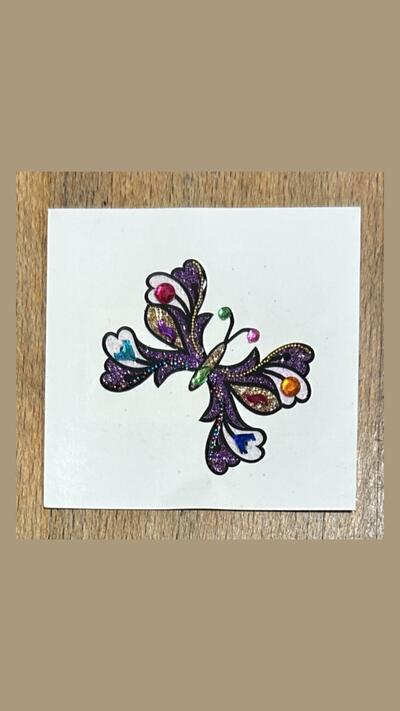 Colourful Butterfly Stick-on Tattoos VII (6 designs)
