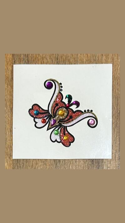 Colourful Butterfly Stick-on Tattoos VIII (6 designs)