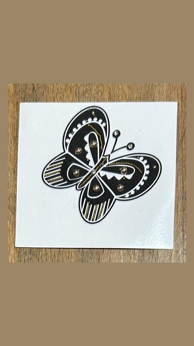 Colourful Butterfly Stick-on Tattoos IX (2 types)