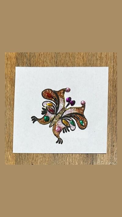 Colourful Butterfly X Stick-on Tattoos (6 designs)