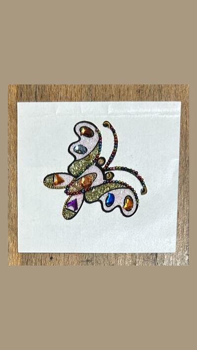 Colourful Butterfly Stick-on Tattoos XIII (2x3 designs)