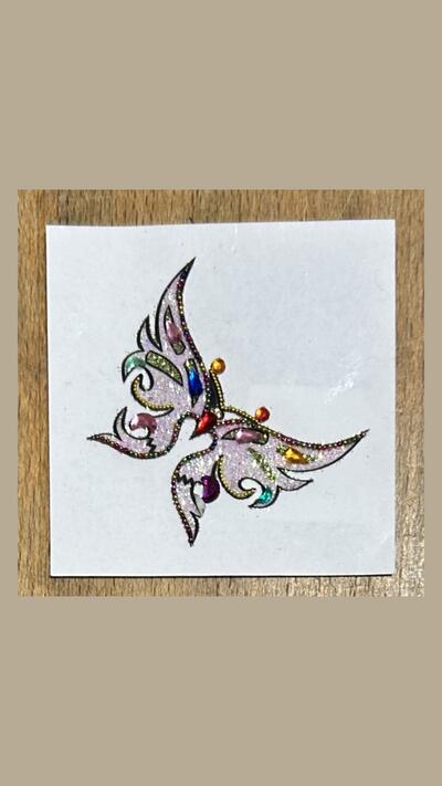 Colourful Butterfly Stick-on Tattoos XIV (5 designs)