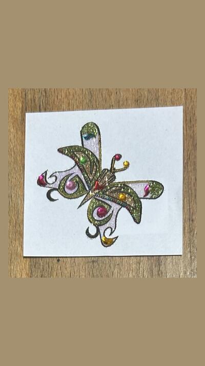 Colourful Butterfly Stick-on Tattoos XVII (5 designs)