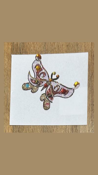 Colourful Butterfly Stick-on Tattoos XVIII (6 designs)
