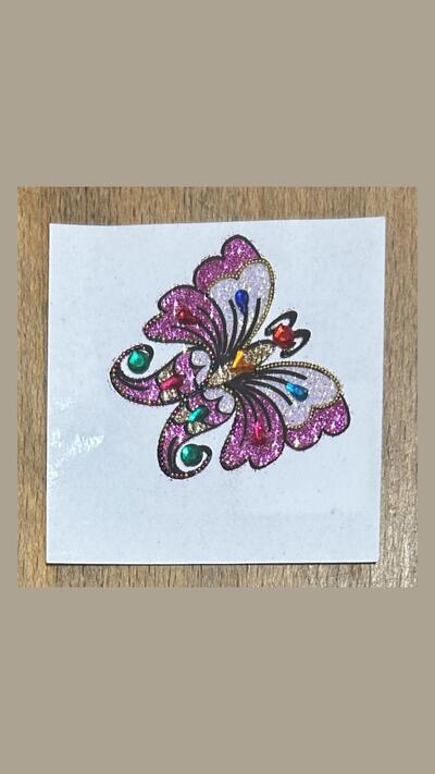 Colourful Butterfly Stick-on Tattoos XXI (4 designs)