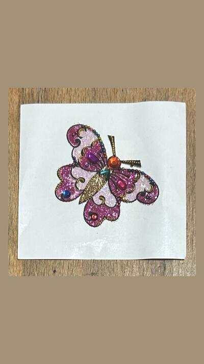 Colourful Butterfly Stick-on Tattoos XXII (Types 2 and 3)
