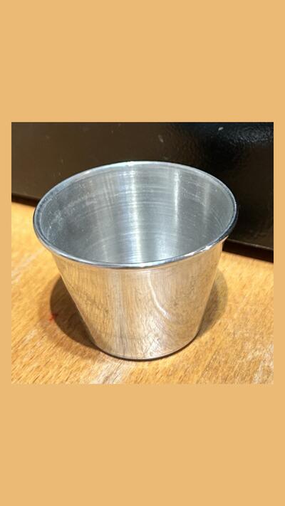 Conical ‘Cup for the Gods’, stainless steel