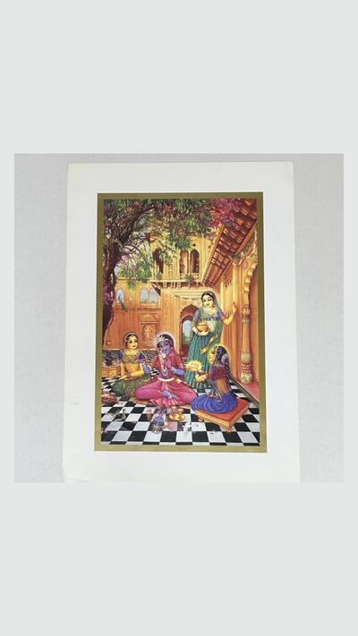 A3 poster: Krishna disguises himself as a gopi