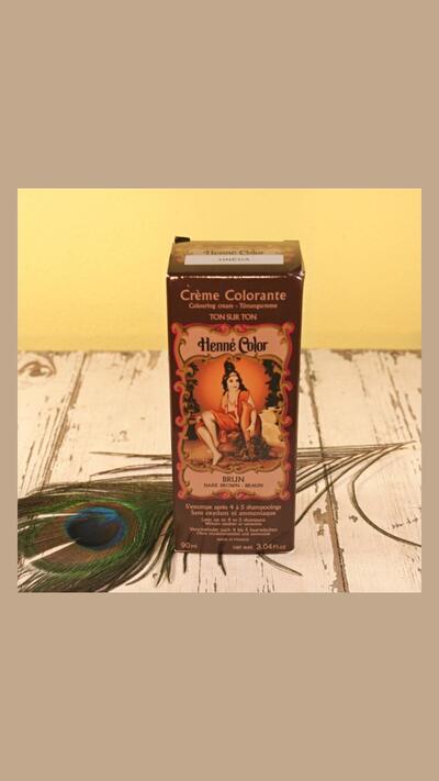Natural brown hair dye