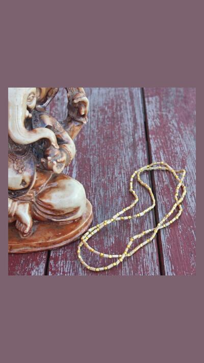 Kantimála, 2nd series, gold beads