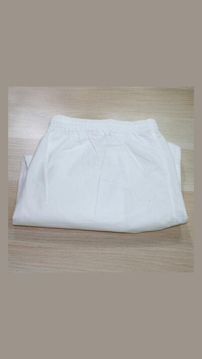 Men’s white Bhakta trousers