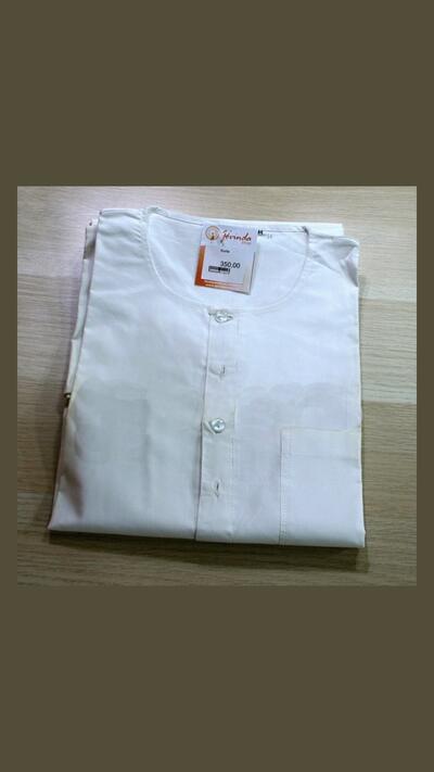 Men’s white jacket, short sleeves