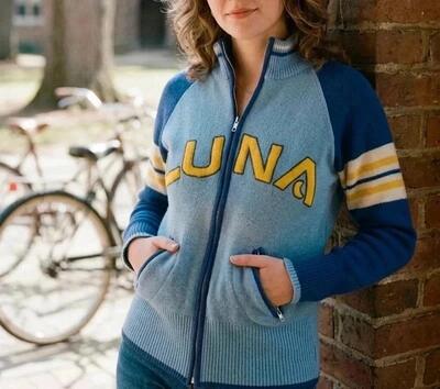 Rare Vintage y2k Luna Pro Team Cycling Knit Jacket | Vintage sweater | retro boho | autumn sweater