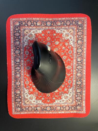 Boho Persian Rug Mousepad | Vintage Aesthetic Desk Mat | Ethnic