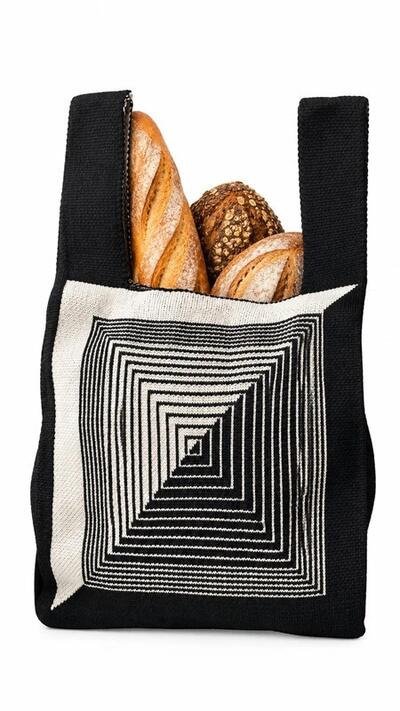 Reusable bread bag | knit tote bag | cottagecore