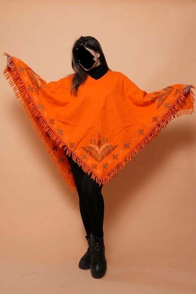 Vintage Indian Handwoven Wool Poncho | Boho Festival Cape | Folk Retro Autumn
