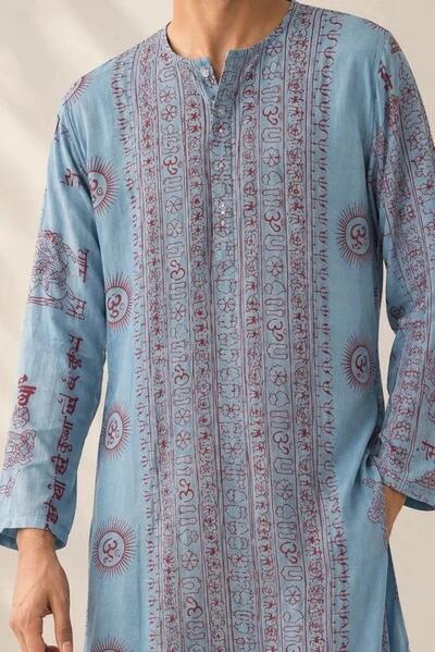 Indian Hindu Spiritual Kurta Shirt | Yoga Clothes | Boho Hippie Namaste