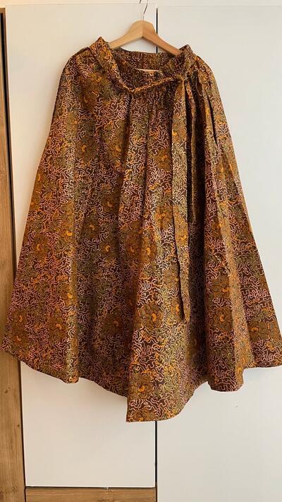 Palazzo Skirt cum Trousers | Batik-Style Print | Wide Leg | Indian Boho | Nigeria Cotton