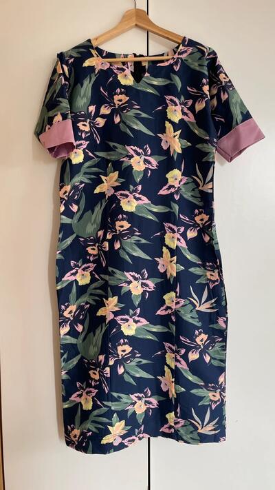 Tropical Floral Shift Dress | Handmade in Nigeria