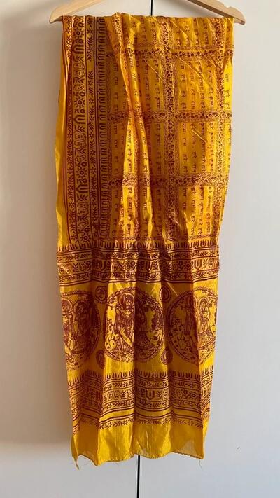 Hare Ram Hare Krishna Printed Maha Mantra Stole/Scarf/Shawl