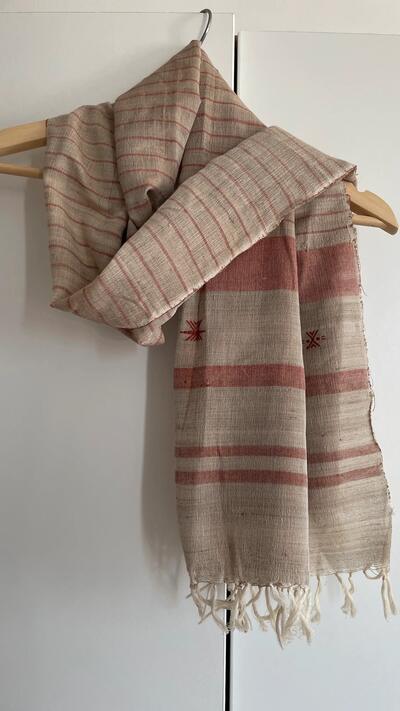 Indian Handwoven Ethnic Linen Stole