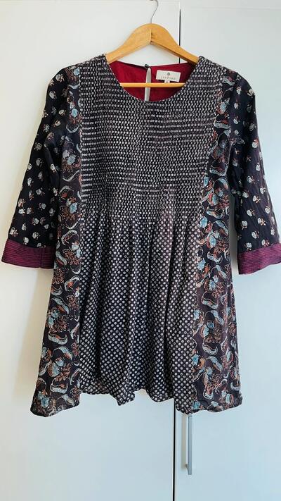 Indian Top Brand Jaypore Summer Cotton Ethnic Tunic Outfit | Size M
