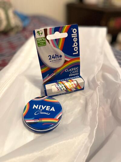 Limited Edition | Labello lip balm & Nivea moisturiser | LGBTQ Pride Rainbow Theme