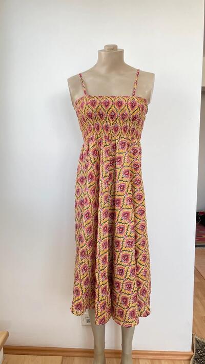 Boho dress | Indian pattern and cotton | Flexible size M to XL