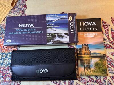 super useful HOYA 72mm DSLR Digital Filter Kit II UV Circular PL NDx8 Lens Filters