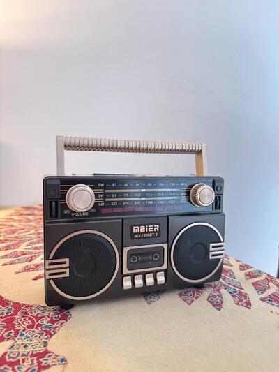 Retro radio | portable solar rechargeable wireless bluetooth speaker