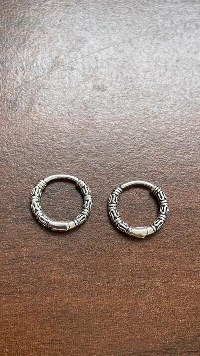 Boho Jewellery Vintage Tribal Earrings 925 Sterling Silver